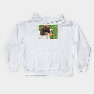 Brock and orange ball Kids Hoodie